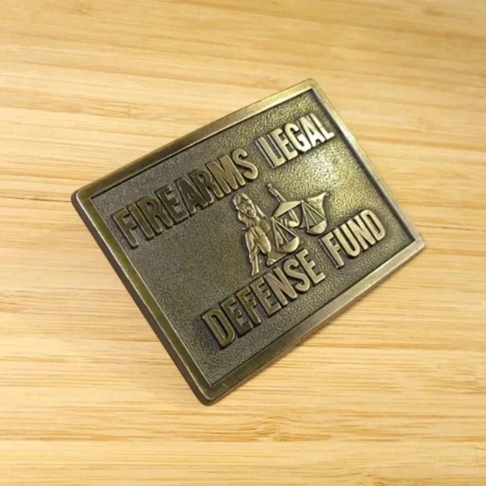 Firearms Legal Defense Fund Brass Belt Buckle